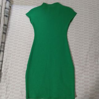 Vestido verde Zara talla única