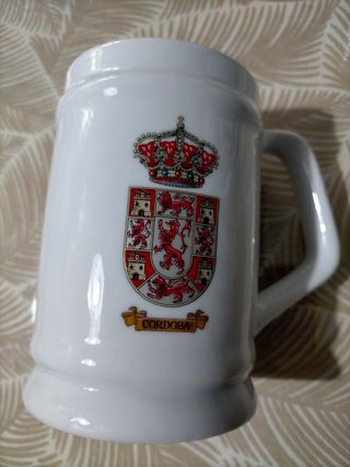 Tazas de cerámica con escudo y ancla