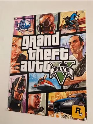 Póster Juego Gta V Rockstar Games