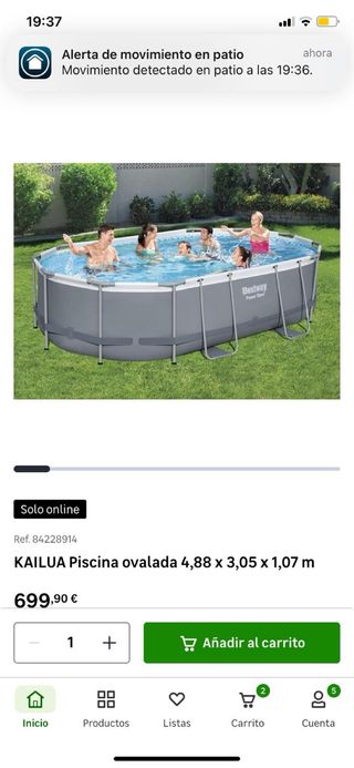 Piscina desmontable Bestway ovalada