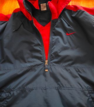 Chaqueta Nike Vintage Talla M Azul/Rojo