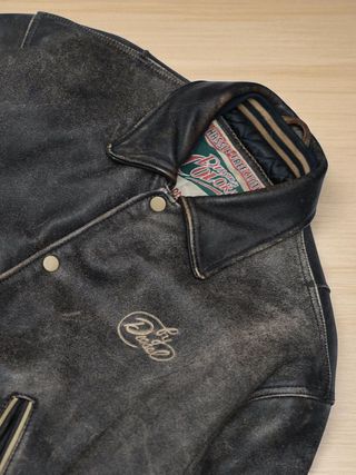 Chaqueta Bomber de Cuero Diesel Vintage Talla M/S