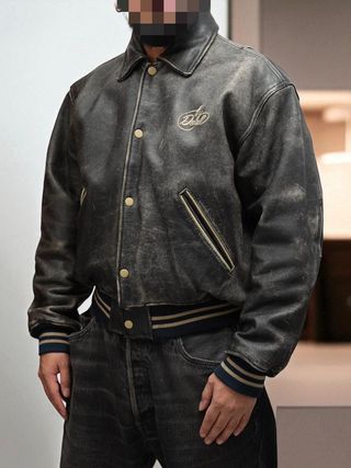 Chaqueta Bomber de Cuero Diesel Vintage Talla M/S