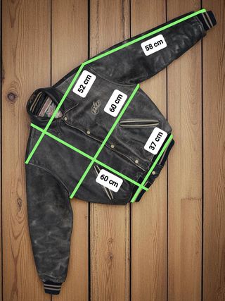 Chaqueta Bomber de Cuero Diesel Vintage Talla M/S