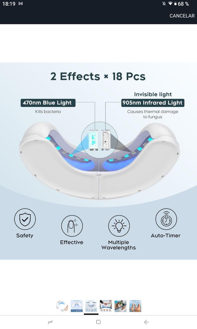 Lámpara Uñas Gel Manicura Pies y Manos