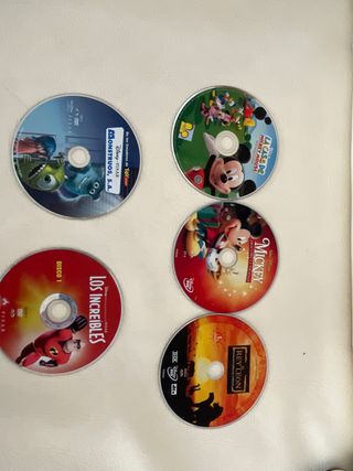Lote 5 Películas DVD Infantiles Disney Pixar