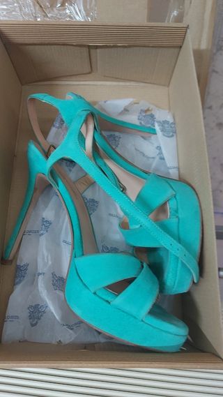 Tacones Verdes Talla 39