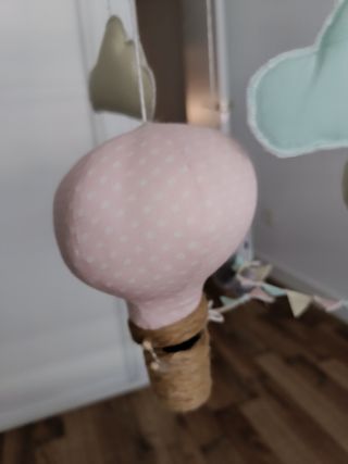 Móvil Cuna Bebé Globos y Elefante Lukilu Handmade