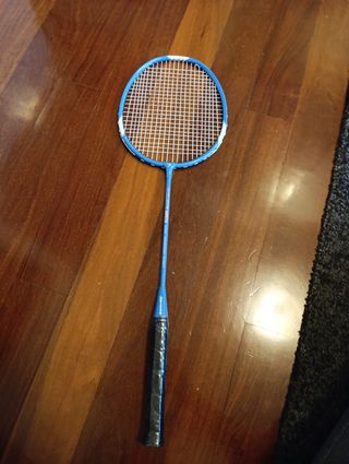 Raqueta de bádminton azul