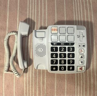 Teléfono fijo con teclas grandes+fotos. Swissvoice