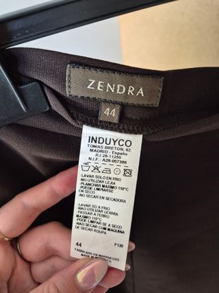 Falda Zendra Marrón Talla XXL Nueva con Etiqueta