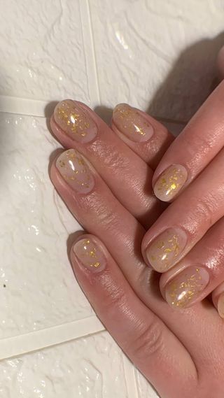 Manicura con esmalte