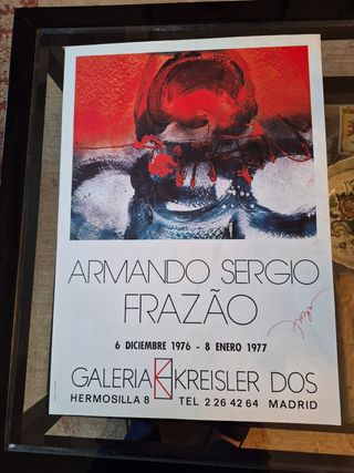 Cartel exposición Armando Sergio Frazao 1976