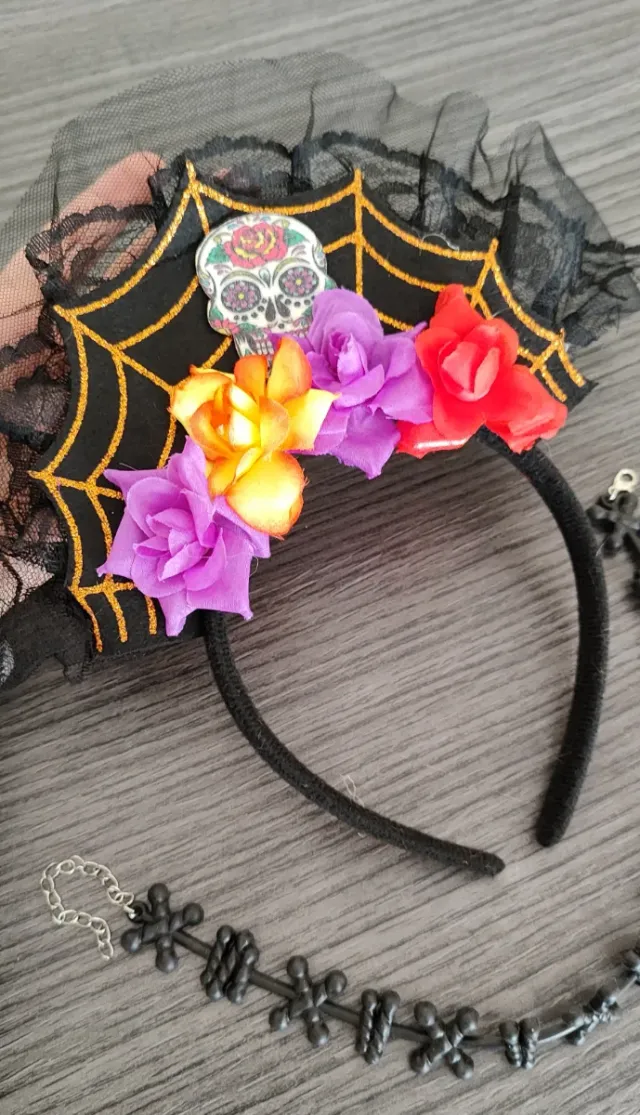Pack de diademas y collar Halloween