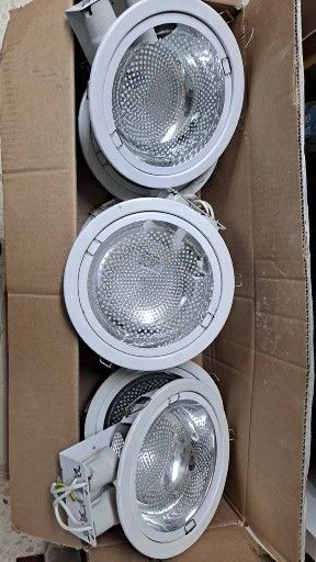 Faretti da incasso in metallo bianco