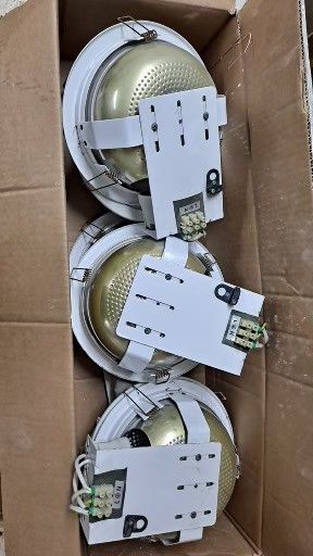 Faretti da incasso in metallo bianco