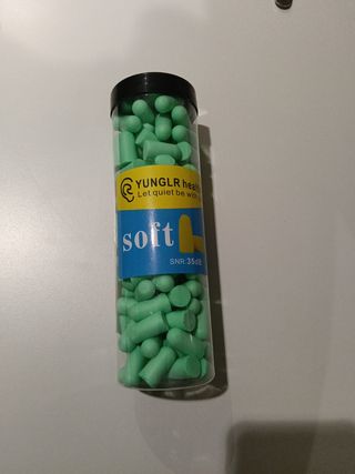100 Tapones Oídos YUNGLR Salud Suaves SNR:35dB