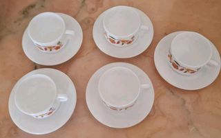 Arcopal: Set 5 Tazzine Caffè con Piattino
