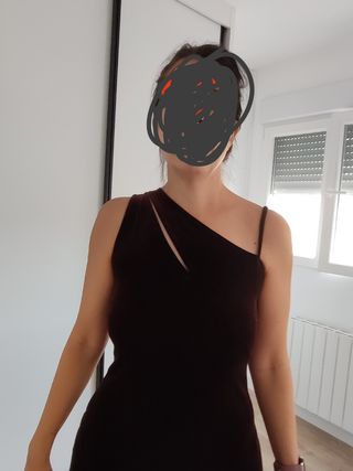Vestido de fiesta marron