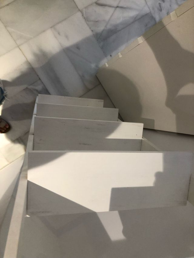 Estantería Escalera Blanca Madera