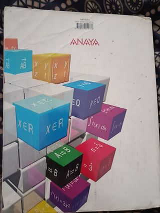 Libro matemáticas bachillerato 2 de Anaya.