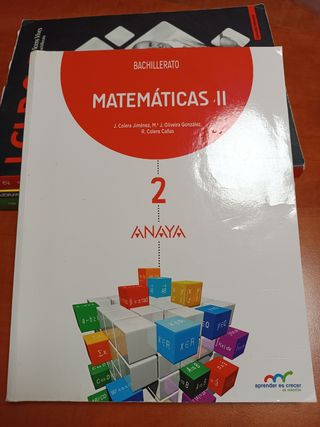 Libro Matemáticas II Anaya