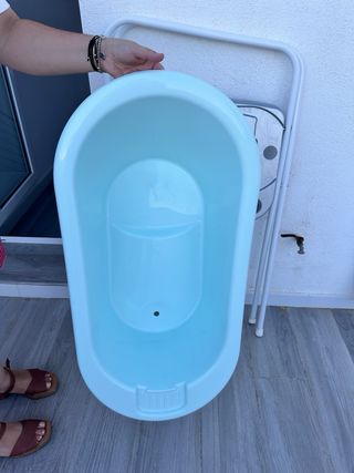 bañera y soporte bebe jou thermobath como nueva