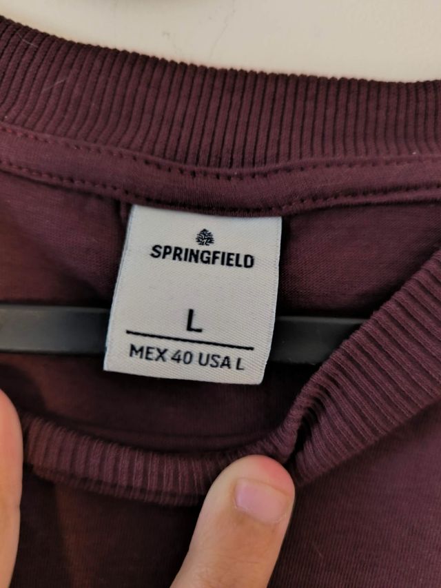 Camiseta Springfield Granate Talla M