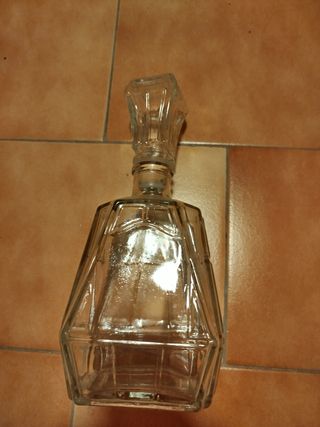 Botella de cristal vintage