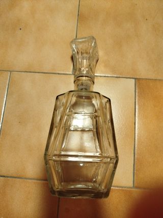 Botella de cristal vintage