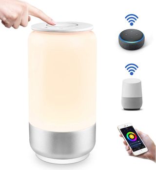 2 Lámparas Mesita Noche Lepro Alexa Inteligente