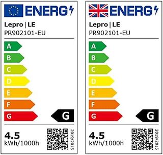 2 Lámparas Mesita Noche Lepro Alexa Inteligente