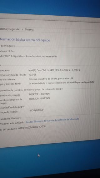 Ordenador PC MSI 
 con RGB