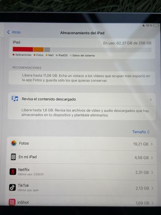 iPad 9ª Gen 256GB Plata