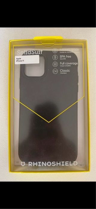 Funda Rhinoshield SolidSuit Negra iPhone 11