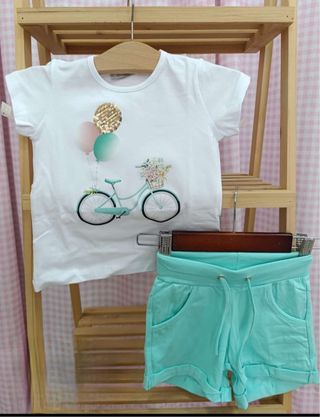 Conjunto camiseta y shorts niñ@