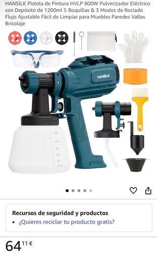 NUEVA Pistola Pintura 800W HVLP