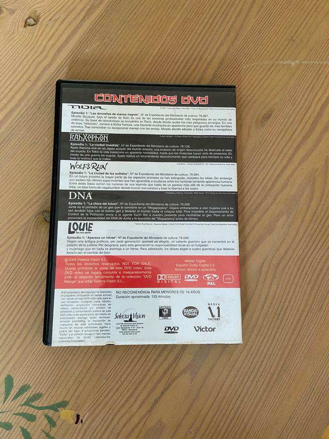 DVD Manga Nuevas Series 2004