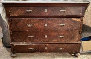 CANTERANO Mueble Antiguo 4 Cajones Madera