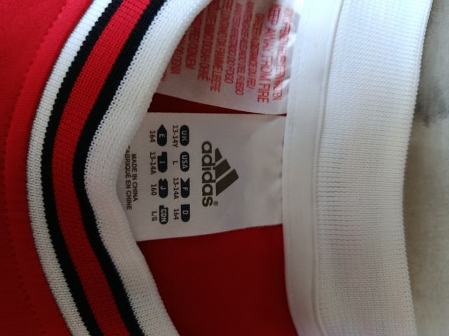 Camiseta Chicago Bulls #1 Adidas Roja Talla 13-14