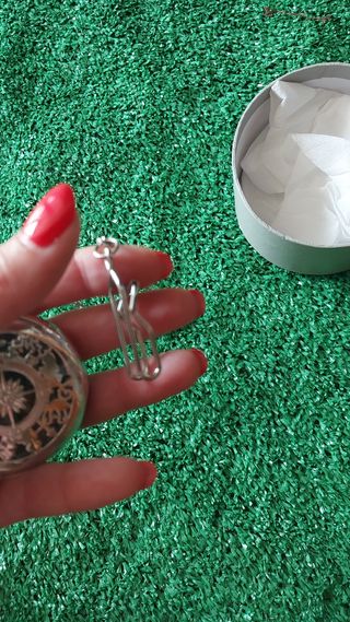 Reloj Brújula de Bolsillo Plateado