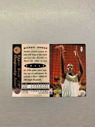 Carta NBA Michael Jordan Upper Deck SP 1995
