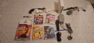 Consola Nintendo Wii Blanca + Juegos y Accesorios