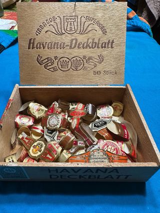 Caja Puros Havana-Deckblatt Antigua. De madera.