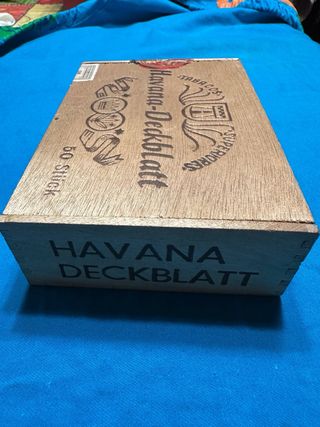 Caja Puros Havana-Deckblatt Antigua. De madera.
