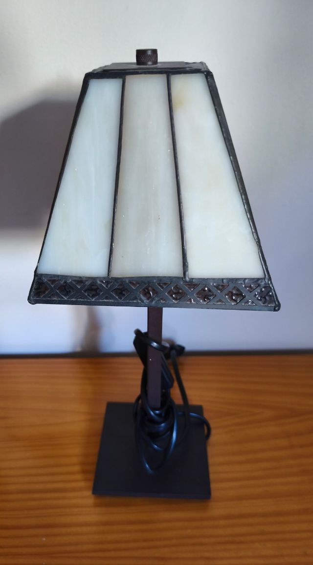 Lámparas Tiffany Beige y Transparente