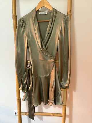 Vestido mini Shona Joy verde oliva