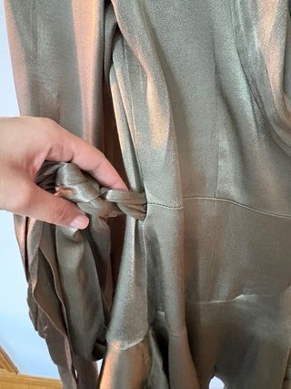 Vestido mini Shona Joy verde oliva