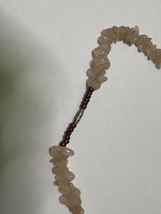 Collar de cuarzo rosa