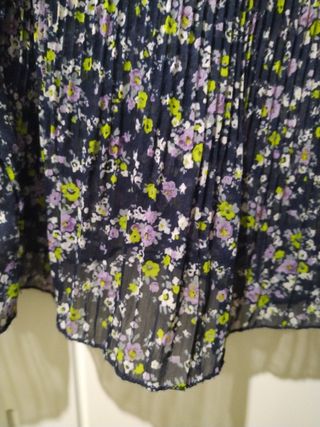 Blusa estampada floral manga corta